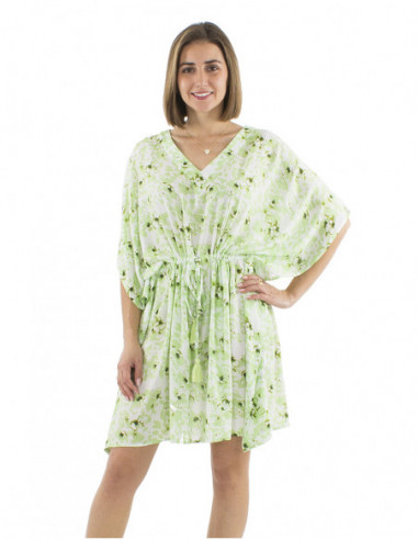 Robe courte coupe kaftan