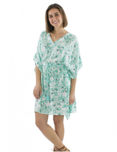 Robe courte coupe kaftan