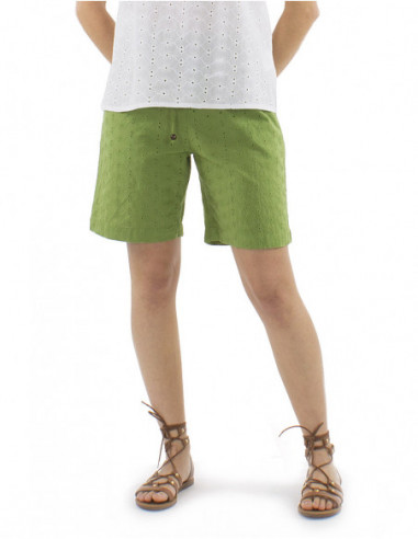 Short bohème chic brodé