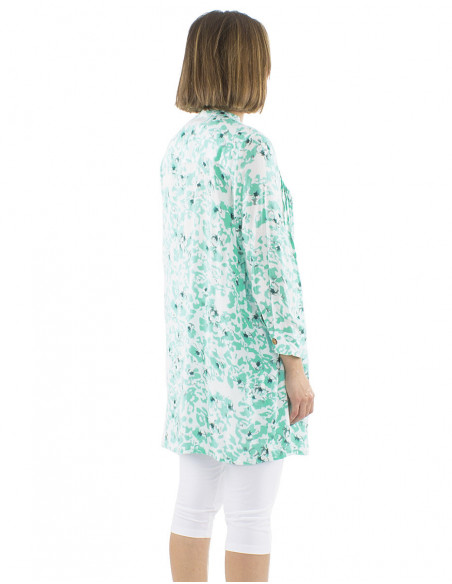 Boho tunic with gathers