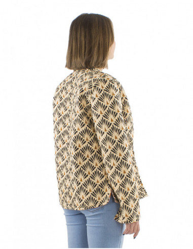Veste bohème matelassée réversible coton