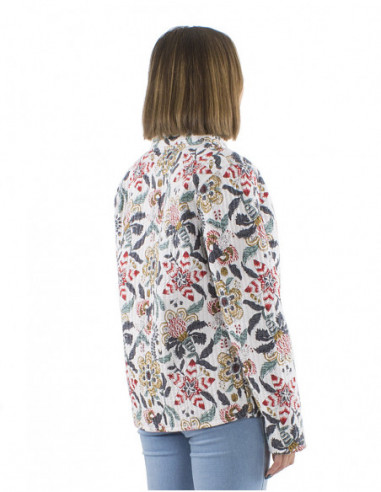 Veste bohème matelassée réversible coton