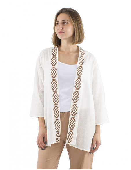 Veste ethnique chic coton