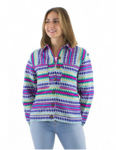 Veste ethnique brodée style amérindien 2