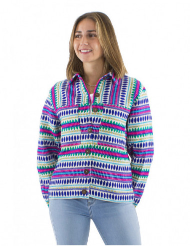 Jacquard woven ethnic style jacket
