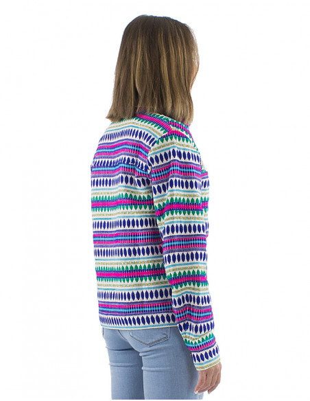 Jacquard woven ethnic style jacket