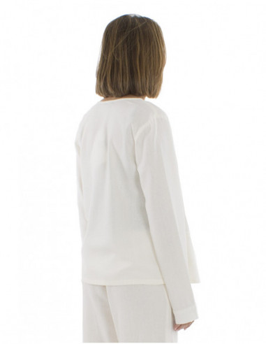 Chic short jacket with linen