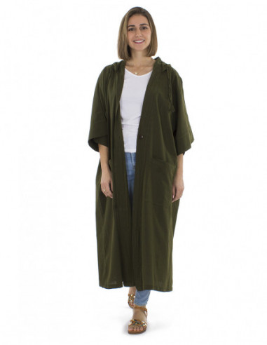 Veste oversize coton bohème chic