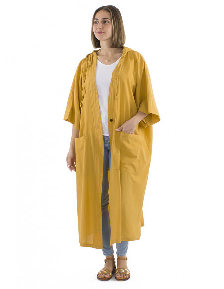 Veste oversize coton bohème chic