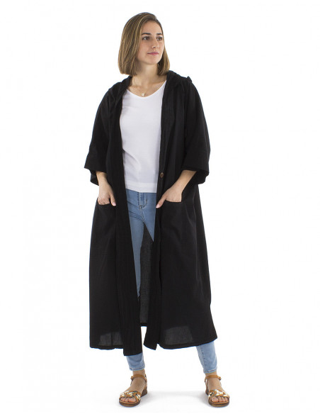 Veste oversize coton bohème chic