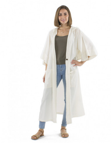 Veste oversize coton bohème chic