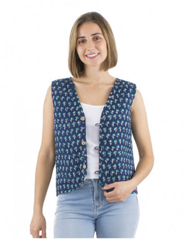 Veste matelassée bohème coton