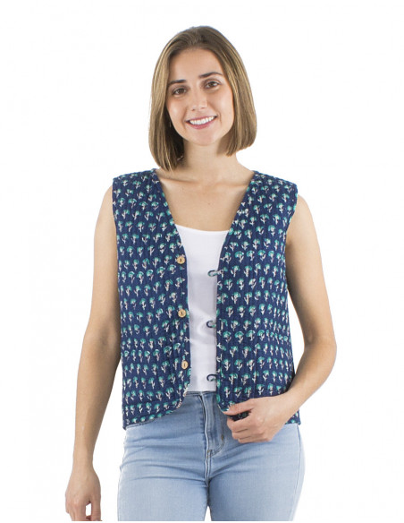 Veste matelassée bohème coton