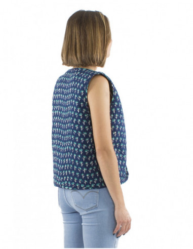 Veste matelassée bohème coton