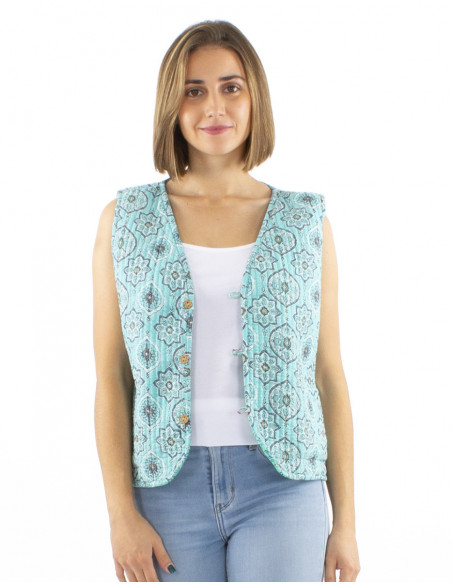 Veste matelassée bohème coton