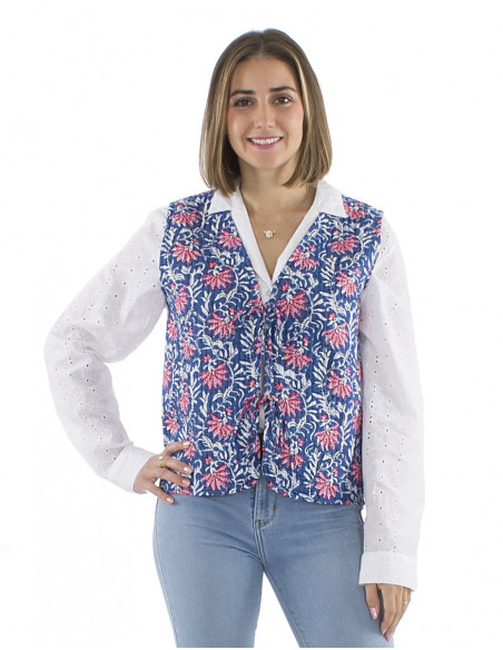 Veste matelassée bohème coton