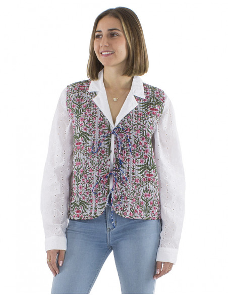 Veste matelassée bohème coton