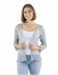 Romantic silver thread vest 2