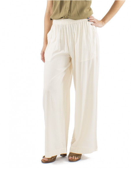 Oversized pants plain fabric