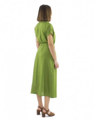 Robe midi chic avec lin