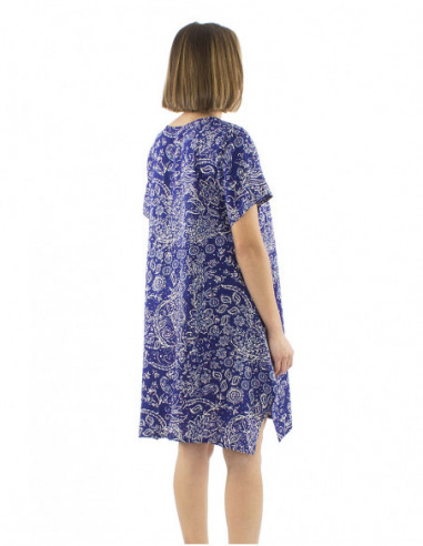 Robe courte originale motif cachemire