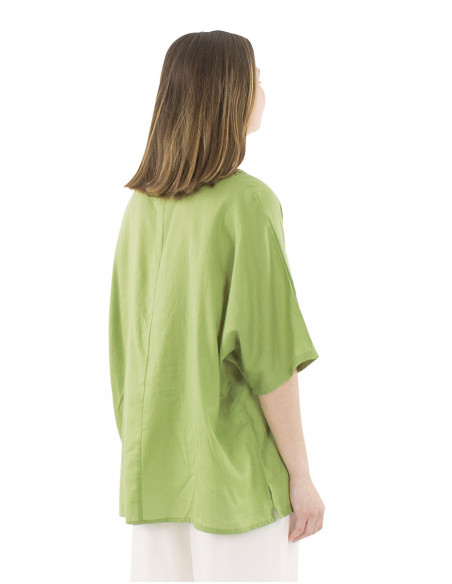 Ethnic blouse batwing sleeves