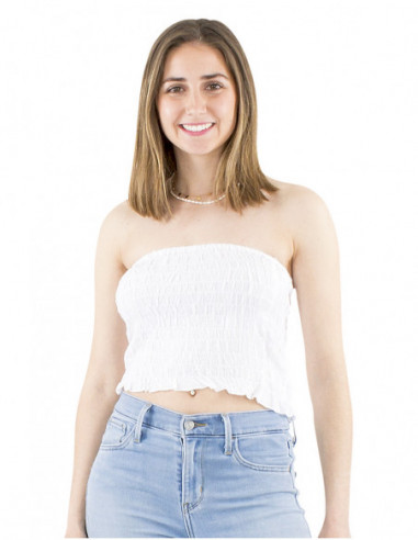 Top bustier élastique, smock