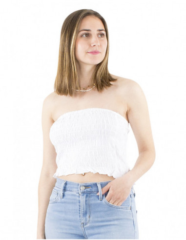 Top bustier élastique, smock