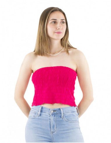 Top bustier élastique, smock