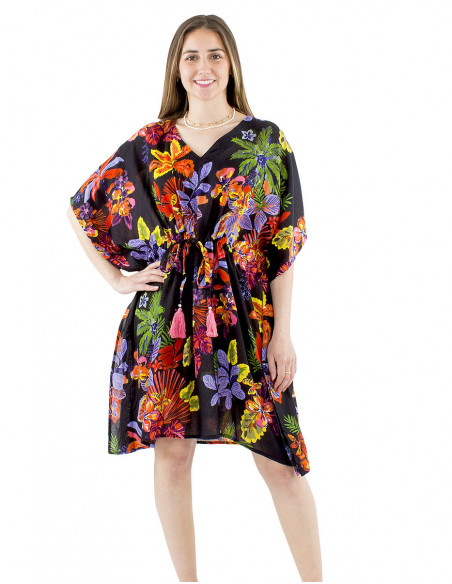 Original tropical kaftan dress