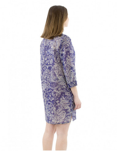 Tunic boho dress paisley pattern