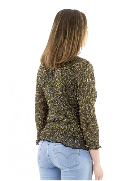 Romantic silver thread vest