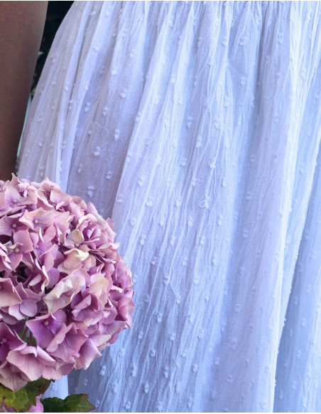 Romantic long embroidered dress