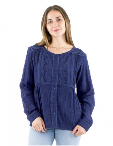 Bohemian chic embroidered blouse