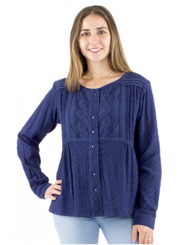 Bohemian chic embroidered blouse