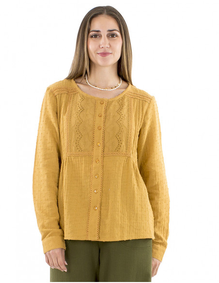 Bohemian chic embroidered blouse