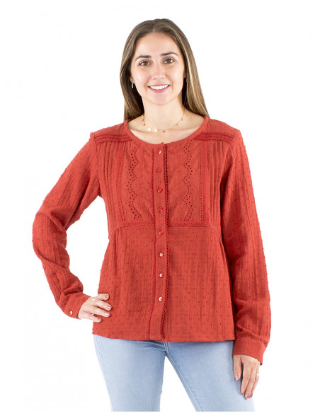 Bohemian chic embroidered blouse