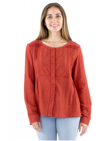 Bohemian chic embroidered blouse