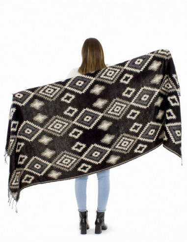 Foulard oversize style ethnique