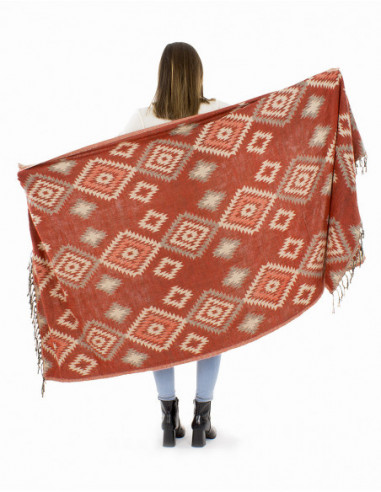 Foulard oversize style ethnique