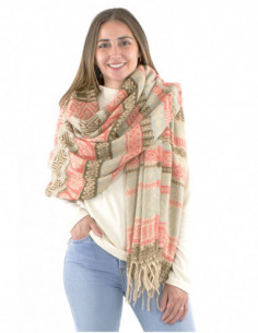 Foulard oversize style ethnique 2