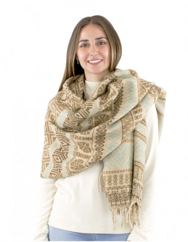 Foulard oversize style ethnique