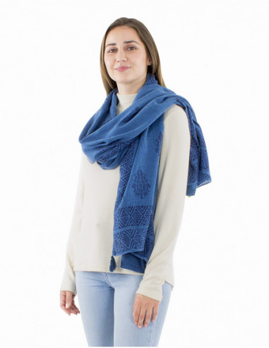 Lightweight oversized ethnic scarf