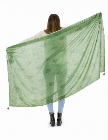 Foulard léger oversize ethnique