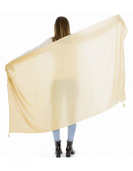 Foulard uni léger oversize