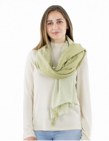 Foulard uni léger oversize