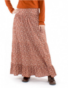 Long skirt with ethnic... 2