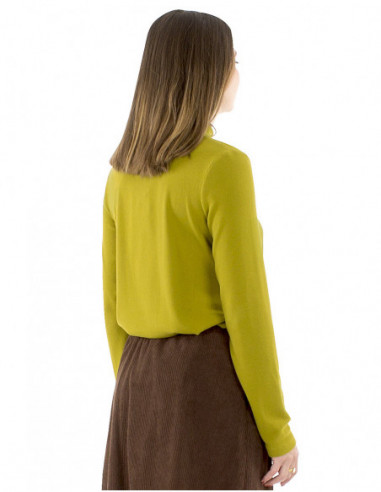 Original sweater with wooden buttons