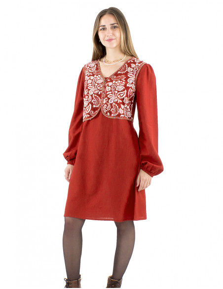 Robe courte boléro à motif