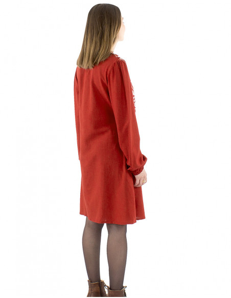 Robe courte boléro à motif